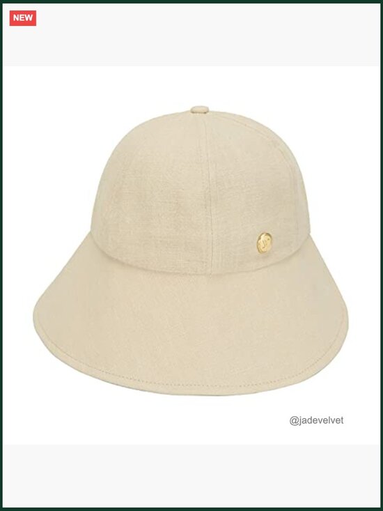 Linen Blend Victorian Bonnet Hat Sun Cap Foldable Summer Visor main image 5